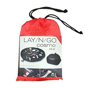 NWT LAY/N/GO Cosmo Plus Coral Cosmetic Bag